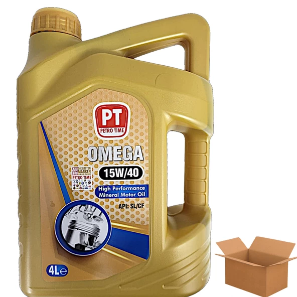 Petro Time 15W-40 Mineral Motor Yağı 6 x 4 Litre (1 Koli)