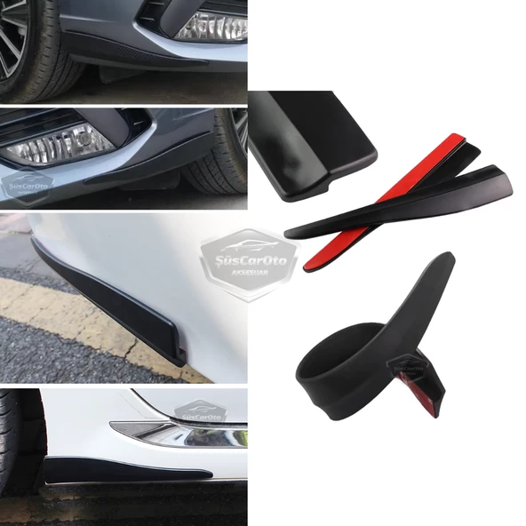 Üniversal Her Araca Uyumlu Esnek Tampon Köşesi Koruma Bandı Tampon Köşe Koruyucu Şerit Yumuşak Bant 2 Parça Beyaz 35 cm - 2