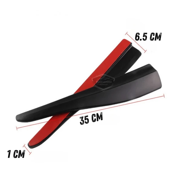 Üniversal Her Araca Uyumlu Esnek Tampon Köşesi Koruma Bandı Tampon Köşe Koruyucu Şerit Yumuşak Bant 2 Parça Beyaz 35 cm - 4