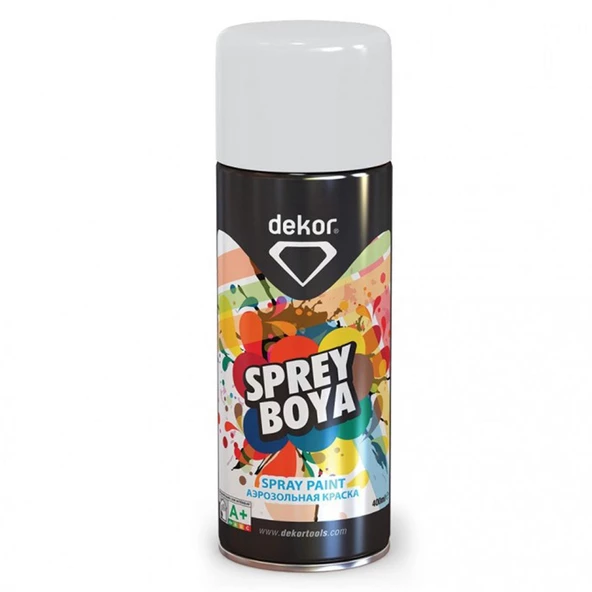 Sprey Boya Akrilik Efektli Mat Beyaz 400 ML - 2