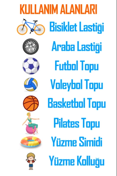 5'li SET Top Şişirme İğnesi Seti  Voleybol Basketbol Futbol Bisiklet Pilates Şişirme Seti ART005 - 2