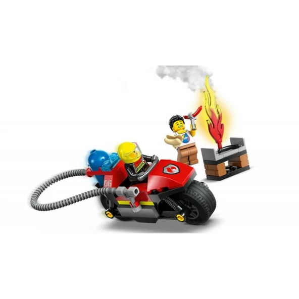 Lego Marka İtfaiye Kurtarma Motosikleti 57 Parçalı - Mavi Su Dünyası - 7
