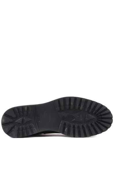 Shoetyle - Gri Deri Fermuarlı Erkek Bot 250-604 - 5