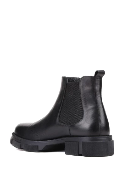 Shoetyle - Siyah Deri Erkek Chelsea Bot 250-207 - 4