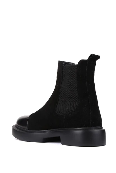 Shoetyle - Siyah Süet Deri Erkek Chelsea Bot 250-080 - 4