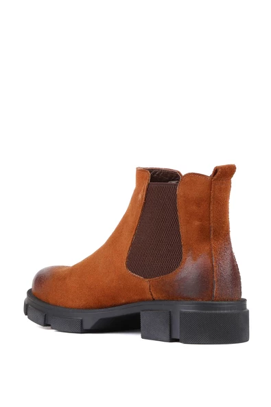 Shoetyle - Taba Süet Deri Erkek Chelsea Bot 250-207 - 4