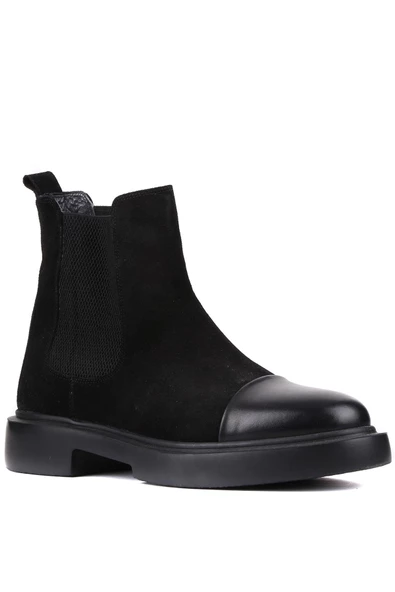 Shoetyle - Siyah Süet Deri Erkek Chelsea Bot 250-080 - 2