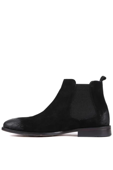 Shoetyle - Siyah Süet Deri Erkek Chelsea Bot 250-201 - 3