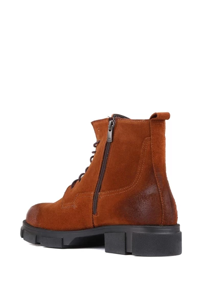 Shoetyle - Taba Süet Deri Bağcıklı Erkek Bot 250-205 - 4
