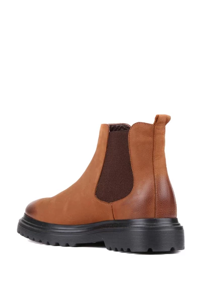 Shoetyle - Taba Nubuk Deri Erkek Chelsea Bot 250-0055 - 4