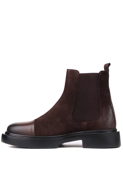 Shoetyle - Kahverengi Süet Deri Erkek Chelsea Bot 250-080 - 3