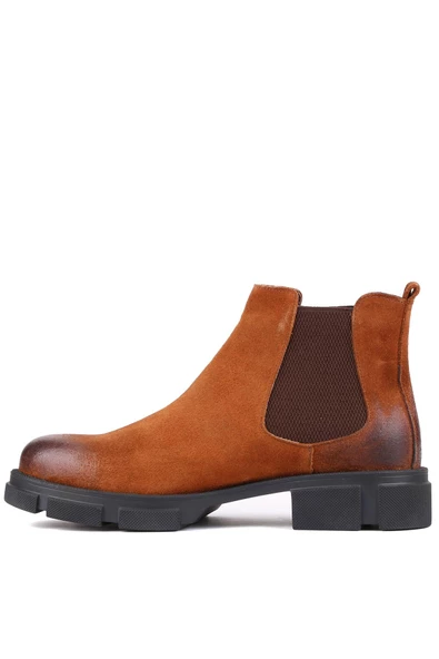 Shoetyle - Taba Süet Deri Erkek Chelsea Bot 250-207 - 3