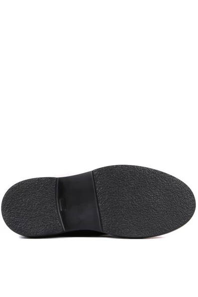 Shoetyle - Siyah Deri, Süet Fermuarlı Erkek Bot 250-085 - 6