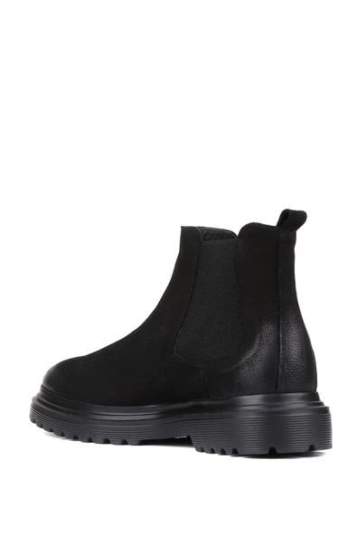 Shoetyle - Siyah Süet Deri Erkek Chelsea Bot 250-0055 - 4