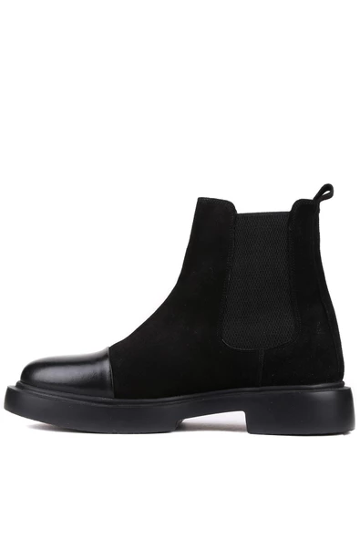 Shoetyle - Siyah Süet Deri Erkek Chelsea Bot 250-080 - 3