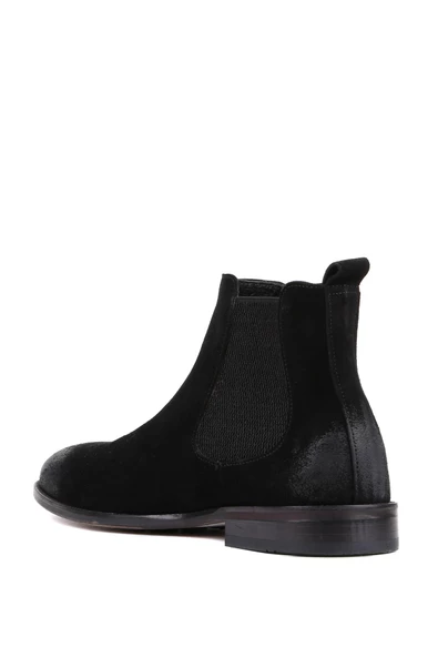 Shoetyle - Siyah Süet Deri Erkek Chelsea Bot 250-201 - 4