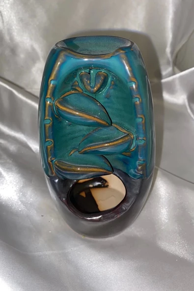 Geri Akış Tütsüsü Seramik 3 Yapraklar Orta Boy - Resim 3