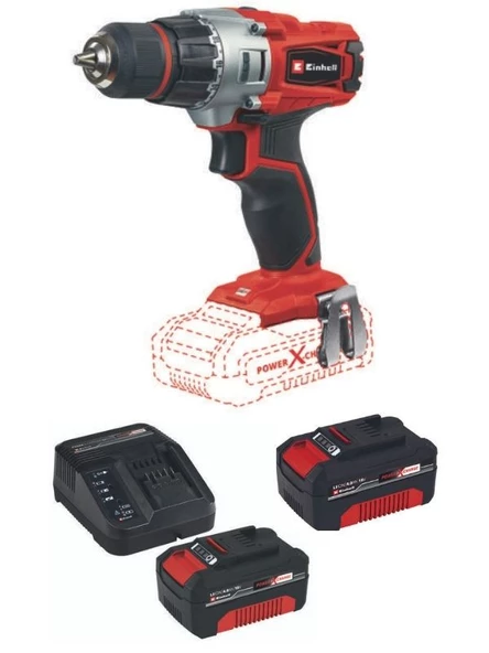 Einhell TE-CD 18/2 li Akülü Matkap Vidalama 2x4.0ah Çift Akülü Set