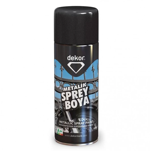 Sprey Boya Akrilik Efektli Metalik Siyah 400 ML - 4