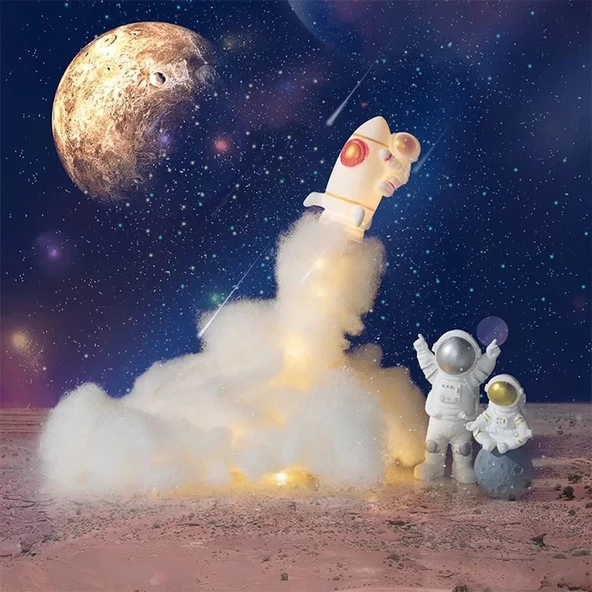 Uçan Astronot Tasarımlı Gece Lambası - 6