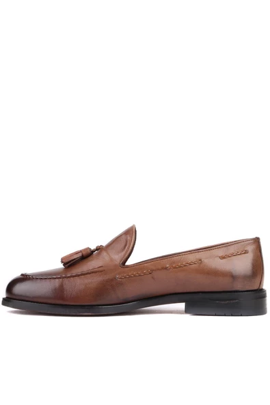 Shoetyle - Kahverengi Deri Erkek Klasik Ayakkabı 250-2350 - Resim 3