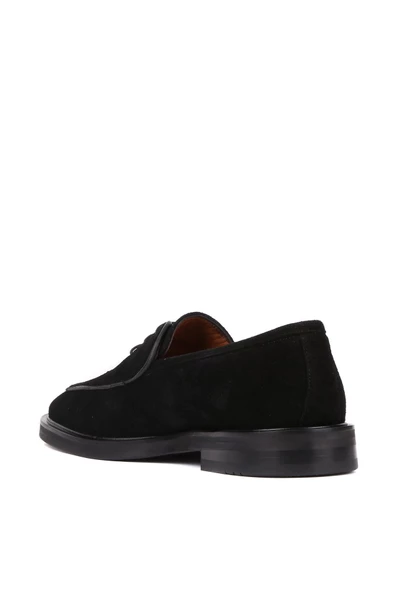Shoetyle - Siyah Süet Bağcıklı Erkek Klasik Ayakkabı 250-7511 - Resim 4