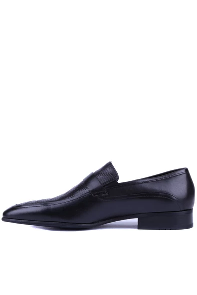 Fosco - Siyah Hakiki Deri Erkek Klasik Ayakkabı 9545 - 6954 - Resim 3