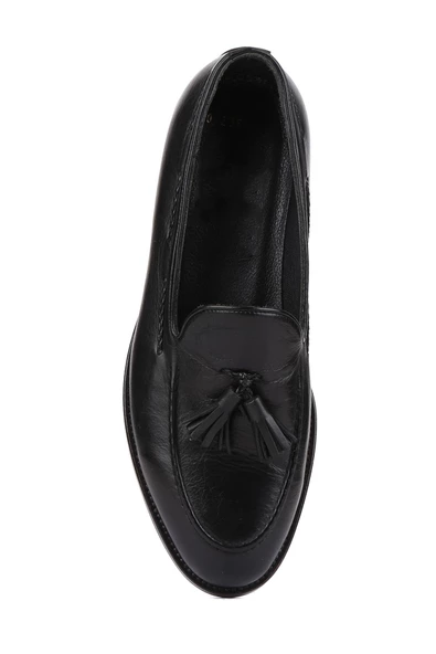 Shoetyle - Siyah Deri Erkek Klasik Ayakkabı 250-2350 - Resim 5