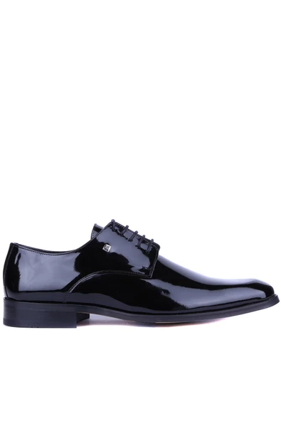 Fosco - Siyah Hakiki Rugan Deri Erkek Klasik Ayakkabı 8003 - 6961 ürün görseli