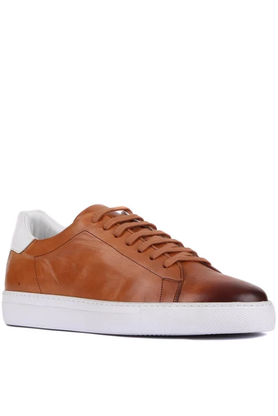 Shoetyle - Taba Deri Bağcıklı Erkek Günlük Ayakkabı 250-103 - 2