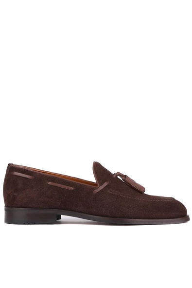 Shoetyle - Kahverengi Süet Deri Püsküllü Erkek Klasik Ayakkabı 250-7951 ürün görseli