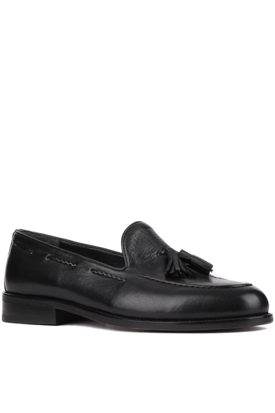 Shoetyle - Siyah Deri Erkek Klasik Ayakkabı 250-2350 - Resim 2