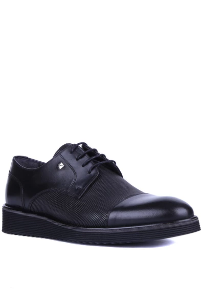 Fosco - Siyah Hakiki Deri Erkek Günlük Ayakkabı 2918 - 6940 - Resim 2