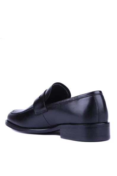 Fosco - Siyah Hakiki Deri Erkek Günlük Ayakkabı 2005 - 6932 - Resim 4