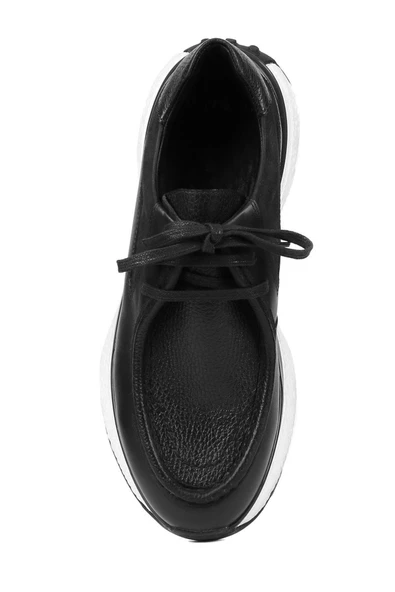 Shoetyle - Siyah Deri Bağcıklı Erkek Günlük Ayakkabı 250-2416 - 10