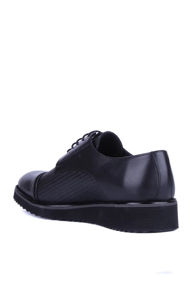 Fosco - Siyah Hakiki Deri Erkek Günlük Ayakkabı 7042 - 6945 - Resim 4