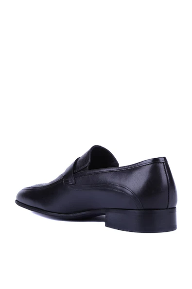 Fosco - Siyah Hakiki Deri Erkek Klasik Ayakkabı 9545 - 6954 - Resim 4