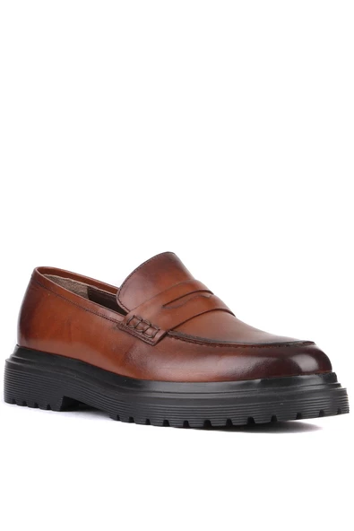 Shoetyle - Taba Deri Erkek Klasik Ayakkabı 250-2371 - Resim 2