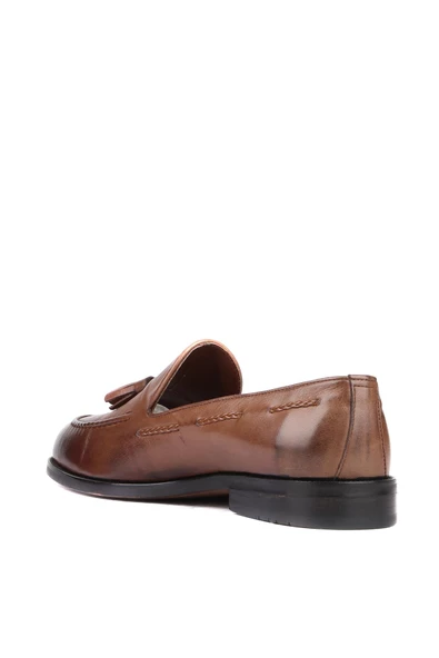 Shoetyle - Kahverengi Deri Erkek Klasik Ayakkabı 250-2350 - Resim 4