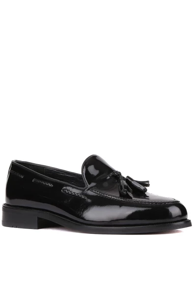 Shoetyle - Siyah Rugan Deri Erkek Klasik Ayakkabı 250-2350 - Resim 2