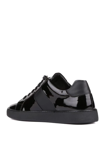 Shoetyle - Siyah Rugan Deri Bağcıklı Erkek Günlük Ayakkabı 250-1100 - Resim 4