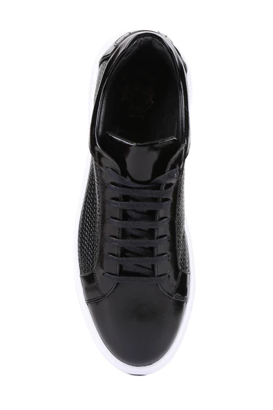 Shoetyle - Siyah Rugan Deri Baskılı Erkek Günlük Ayakkabı 250-1300 - Resim 5