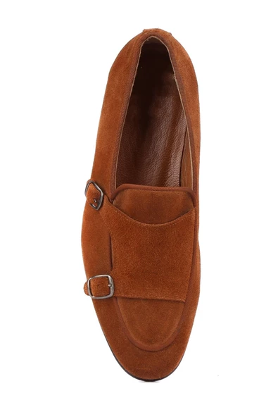 Shoetyle - Taba Süet Deri Tokalı Erkek Klasik Ayakkabı 250-2300 - 5