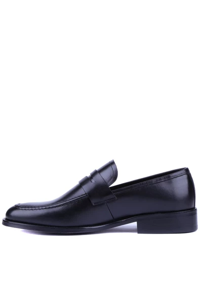 Fosco - Siyah Hakiki Deri Erkek Günlük Ayakkabı 2005 - 6932 - Resim 3