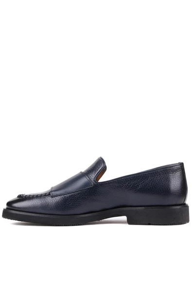 Shoetyle - Lacivert Deri Tokalı Erkek Klasik Ayakkabı 250-2750 - 3