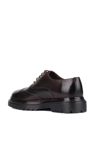 Shoetyle - Bordo Deri Bağcıklı Erkek Klasik Ayakkabı 250-400 - 4