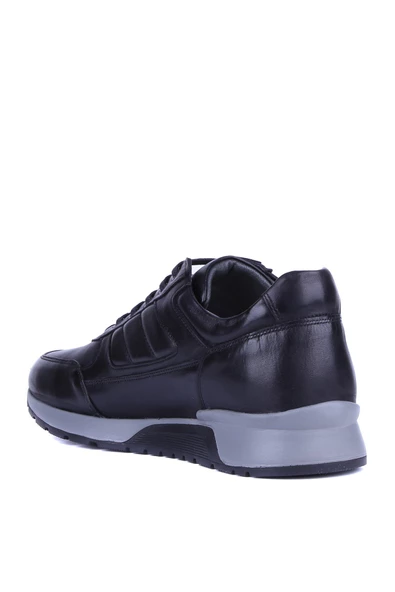 Fosco - Siyah Hakiki Deri Erkek Sneakers 2720-1 - 6960 - Resim 4
