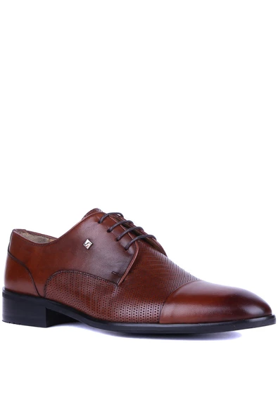 Fosco - Taba Hakiki Deri Erkek Klasik Ayakkabı 9511 - 6952 - Resim 2