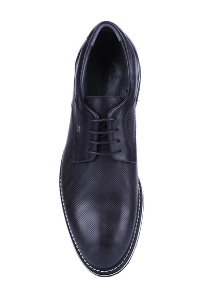 Fosco - Siyah Hakiki Deri Erkek Günlük Ayakkabı 8071 - 6949 - Resim 5