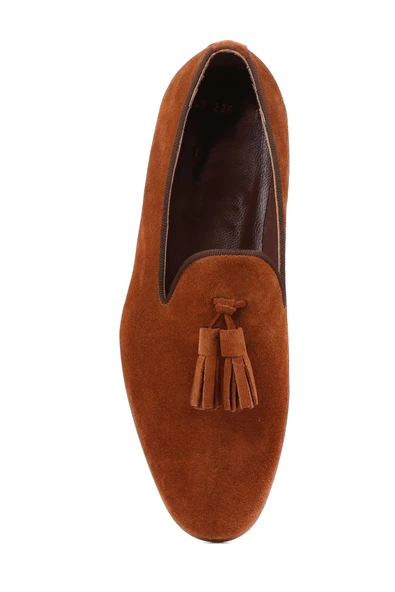 Shoetyle - Taba Süet Deri Erkek Klasik Ayakkabı 250-2351 - Resim 5